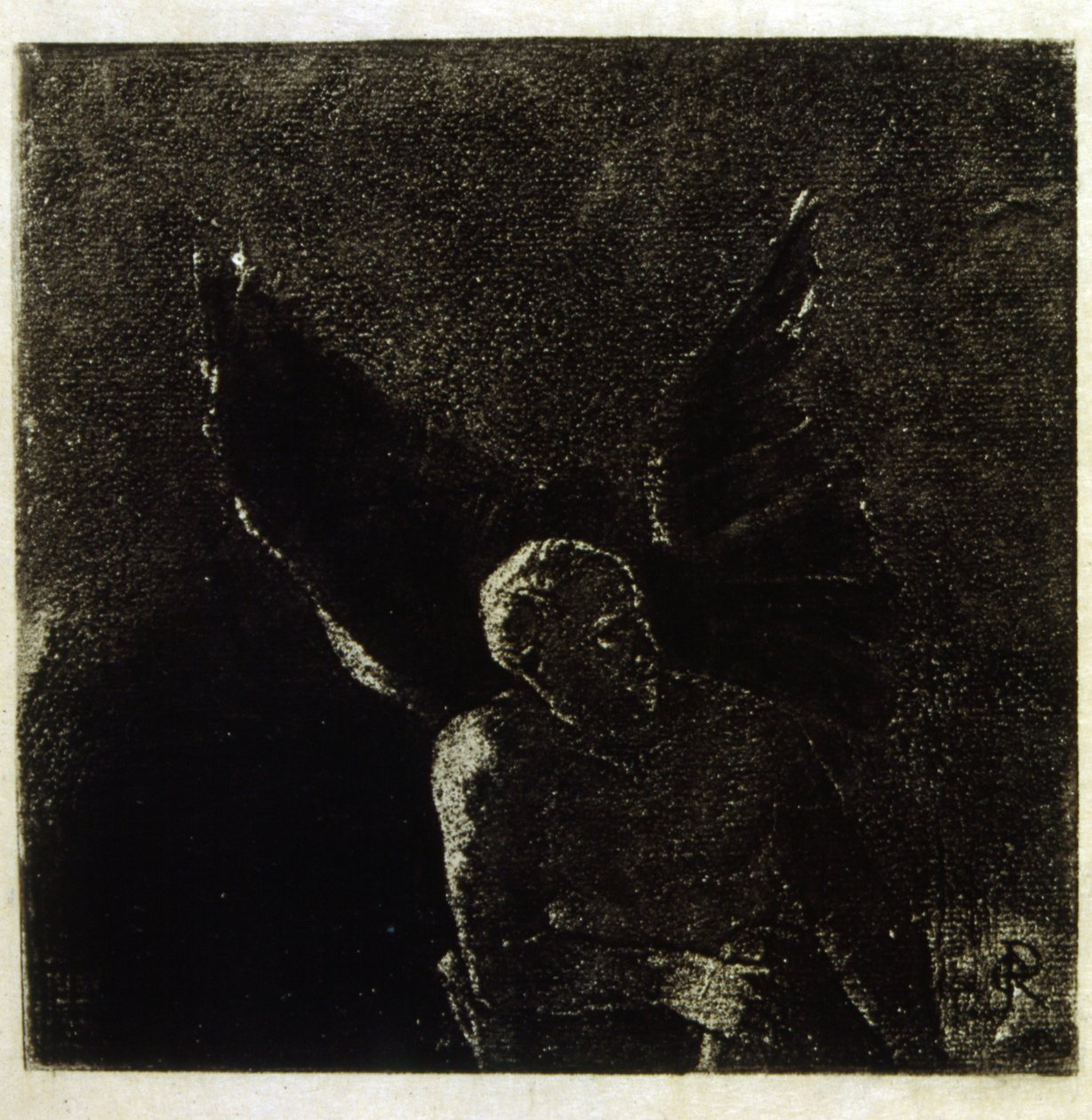 Illusztráció: Odilon Redon Baudelaire „Les Fleurs du Mal” című művéhez. 1891. alkotó: Odilon Redon