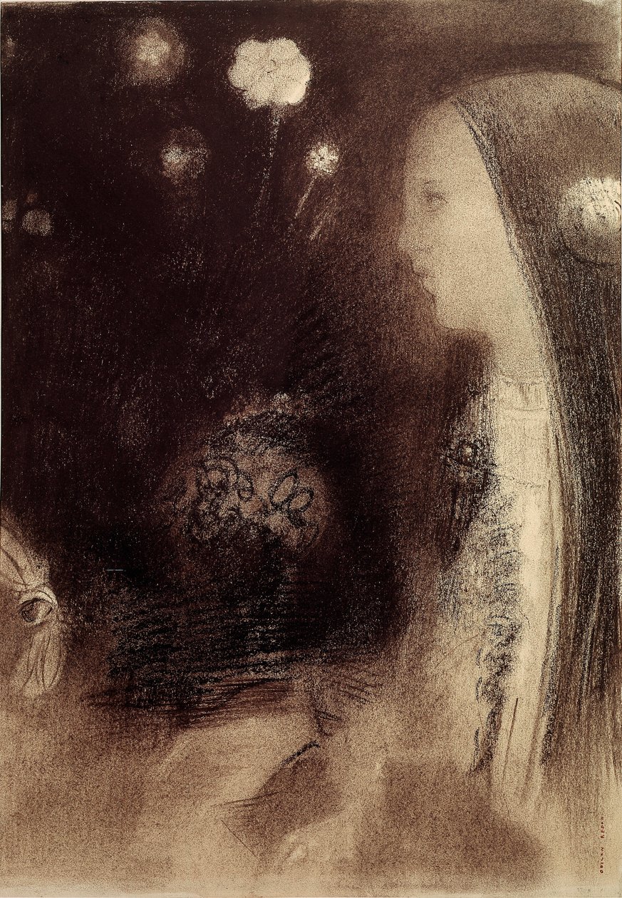 Az álomban Odilon Redon (1840-1916) metszete 1879 Párizs, magángyűjtemény alkotó: Odilon Redon