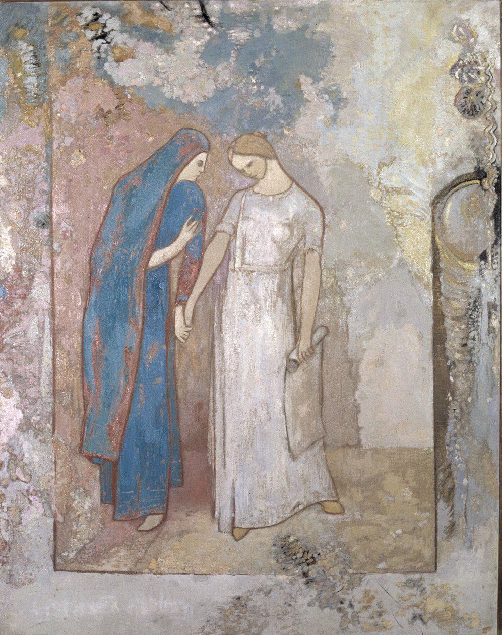 Beavatás a tanuláshoz – Két fiatal hölgy, 1905 körül (olaj, vászon) alkotó: Odilon Redon