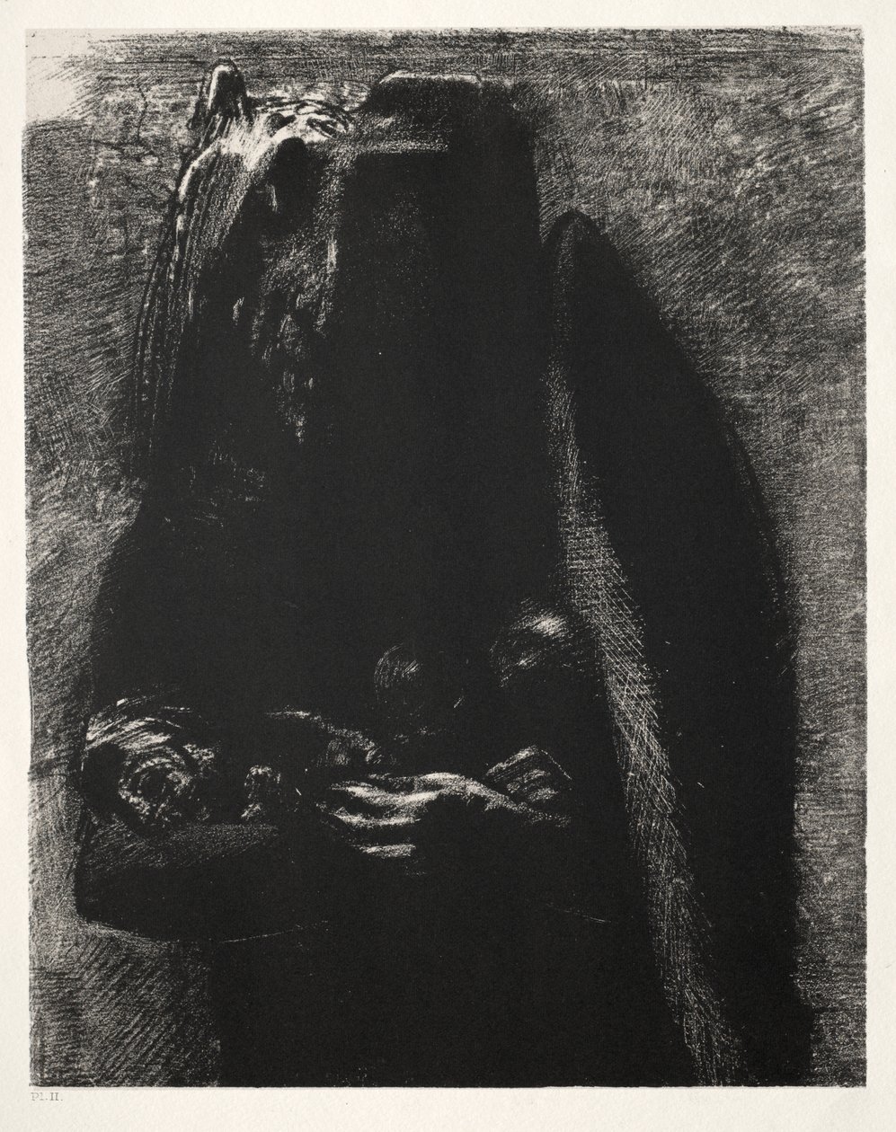 Ő az ördög, aki két szárnya alatt hordozza a hét halálos bűnt alkotó: Odilon Redon