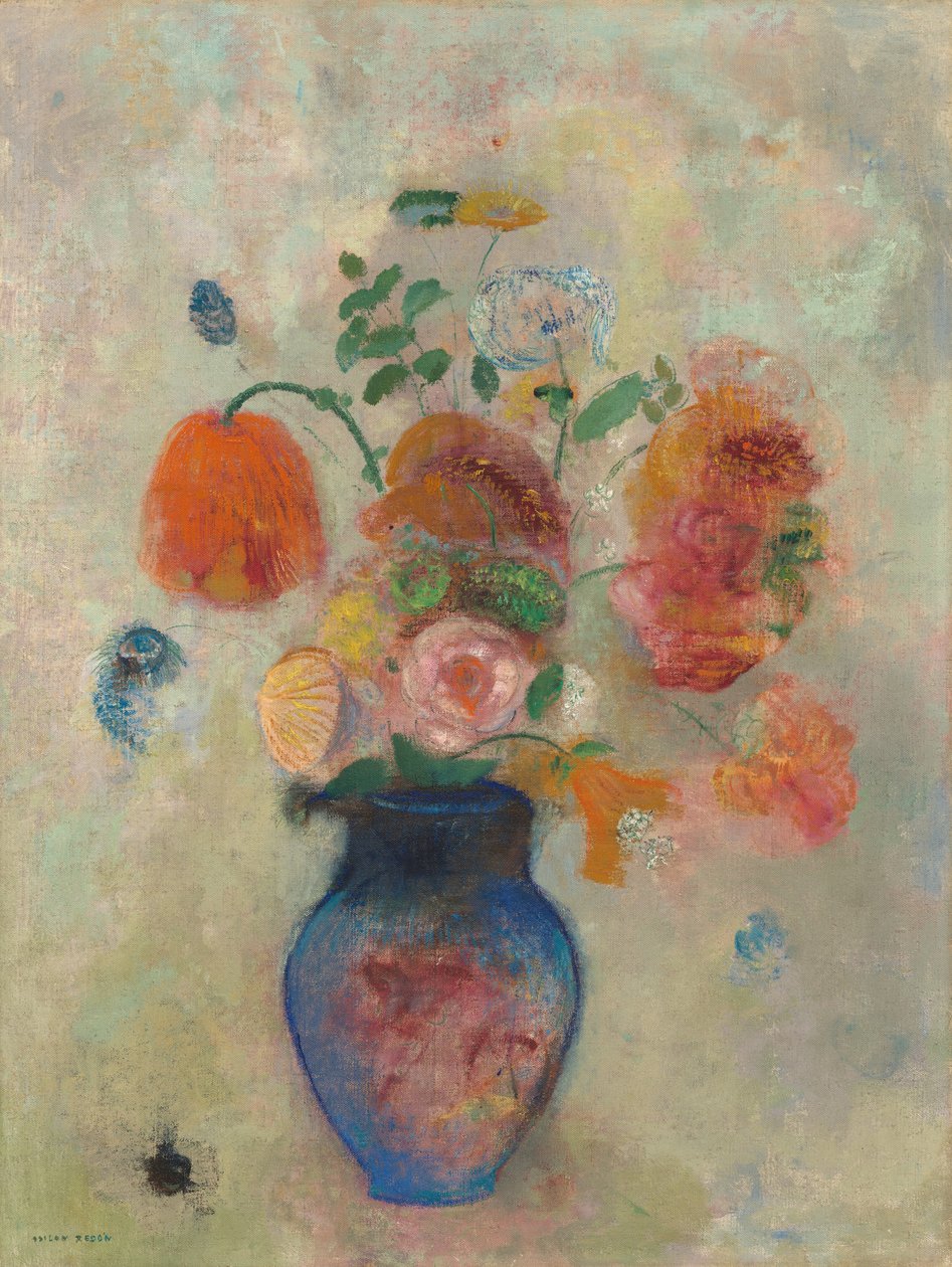 Nagy váza virágokkal alkotó: Odilon Redon