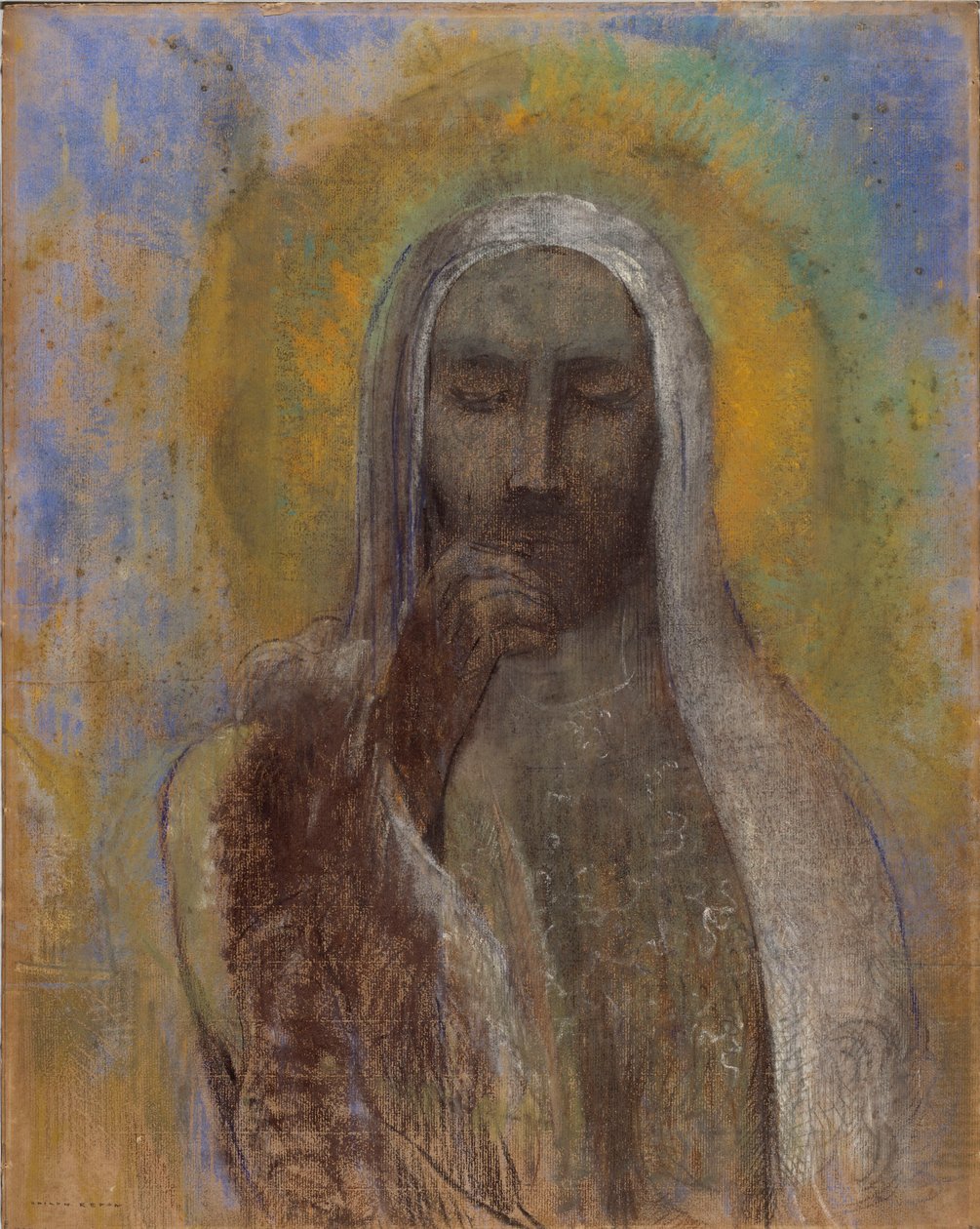 A csend Krisztusa alkotó: Odilon Redon