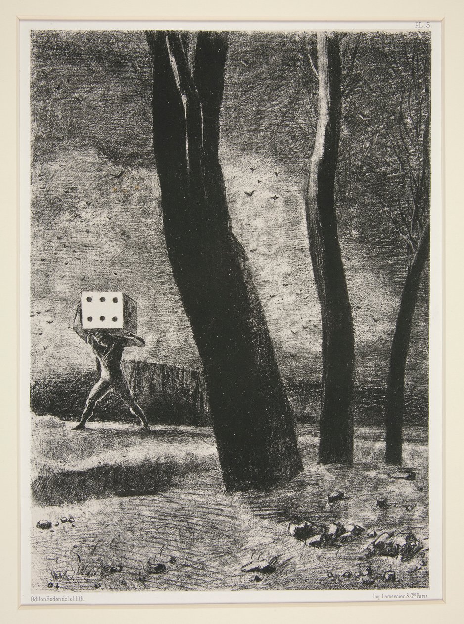 A szerencsejátékos, az Álomban portfólióból alkotó: Odilon Redon