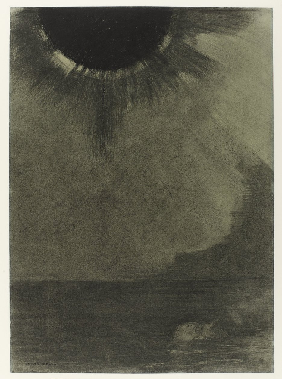 Le Noyé Vízbe fulladás, holdfényben alkotó: Odilon Redon