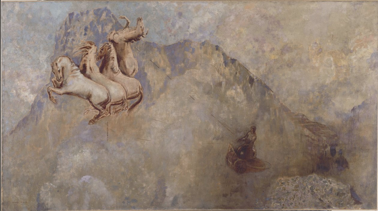 A Nap szekere, 1910 körül (olaj, vászon) alkotó: Odilon Redon