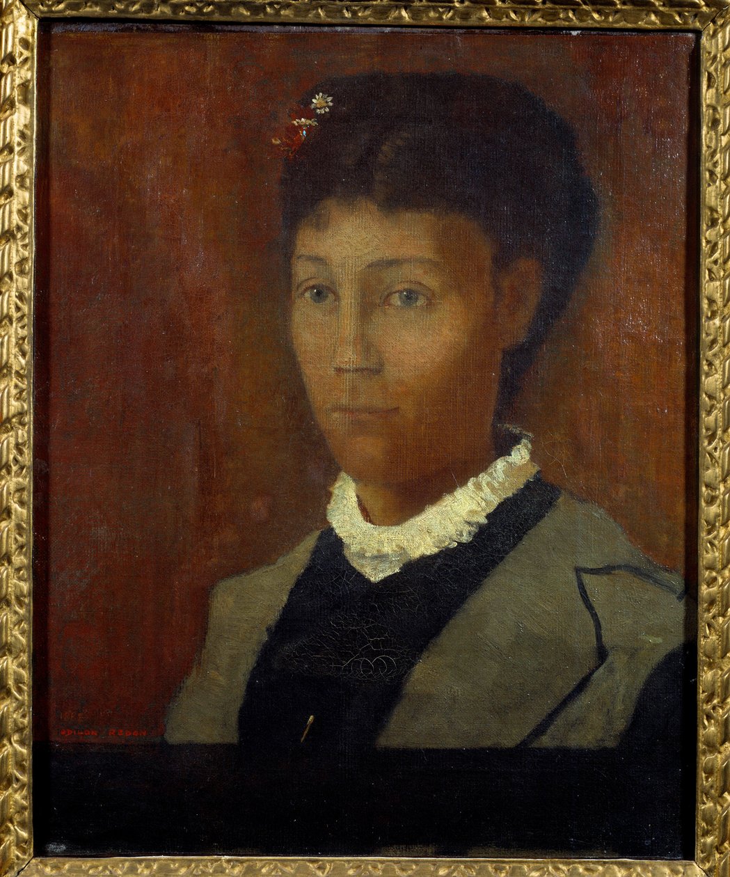 Madame Odilon Redon Camille Redon nee Falte portréja (1853-1923) alkotó: Odilon Redon