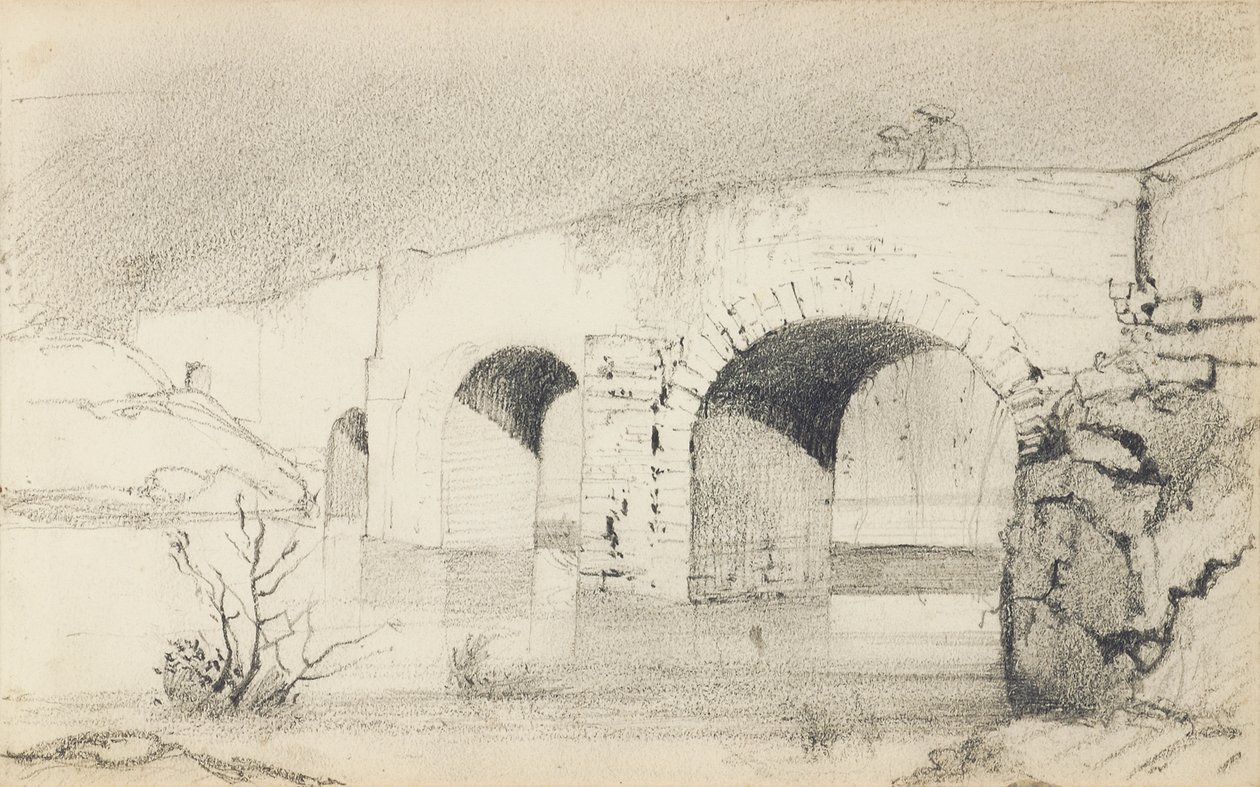 Oldal egy vázlatfüzetből, „Baszkföld” alkotó: Odilon Redon