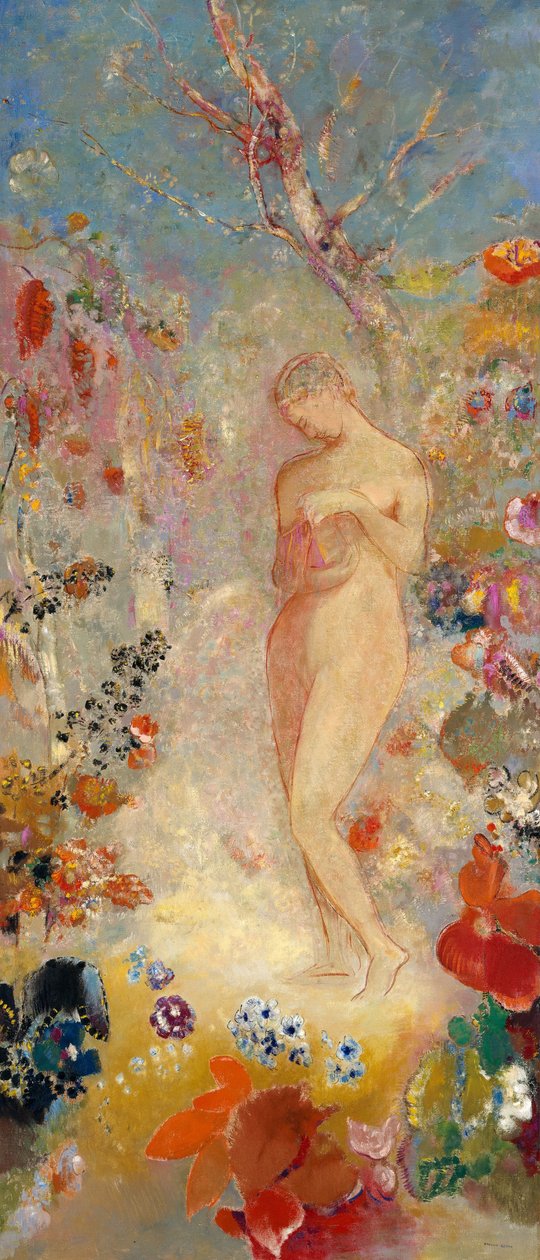 Pandora, 1914 körül alkotó: Odilon Redon