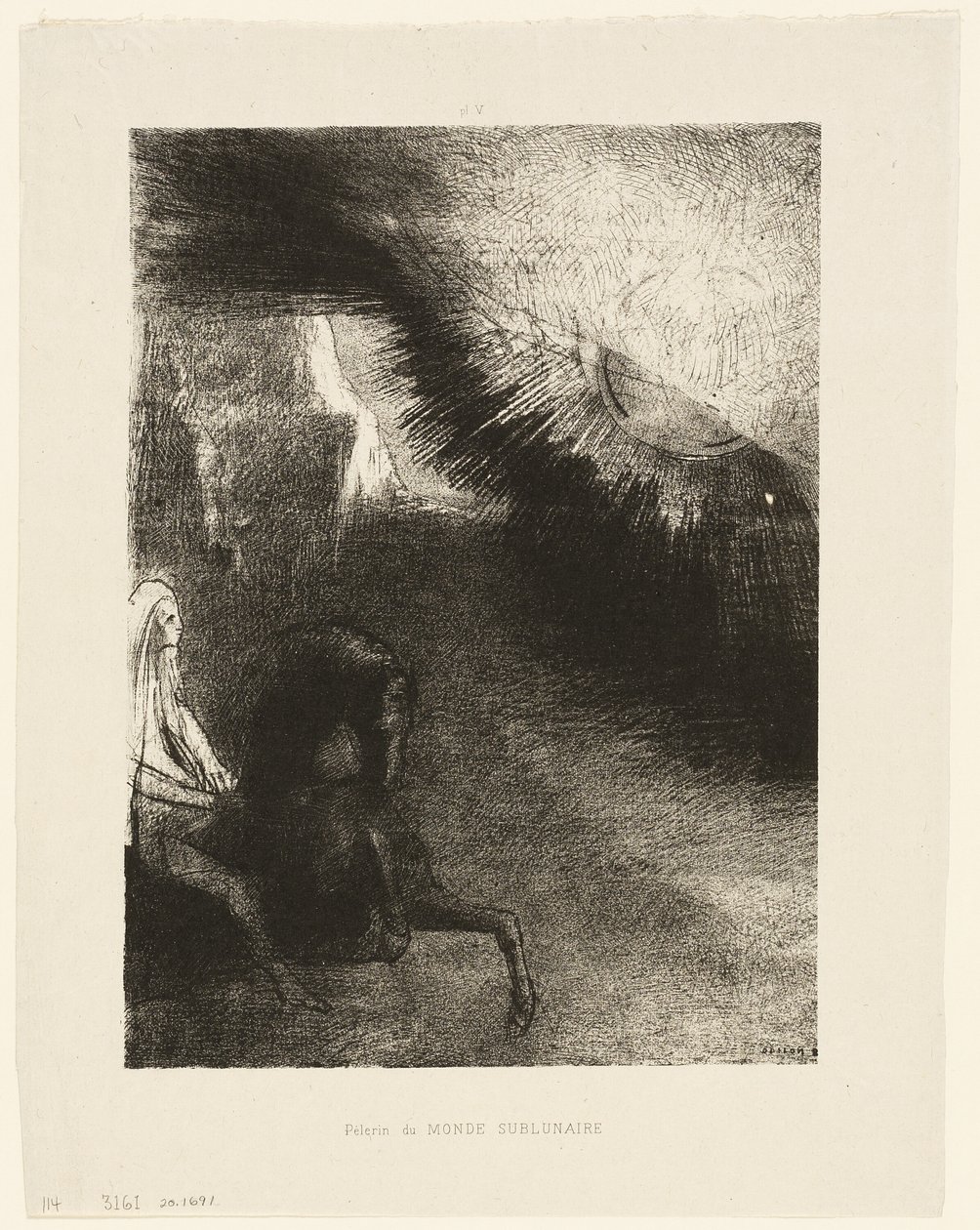 A Hold alatti világ zarándoka, 5/6. tábla alkotó: Odilon Redon
