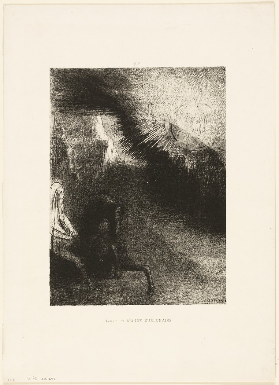 A Holdalatti világ zarándoka, 5/6. tábla alkotó: Odilon Redon