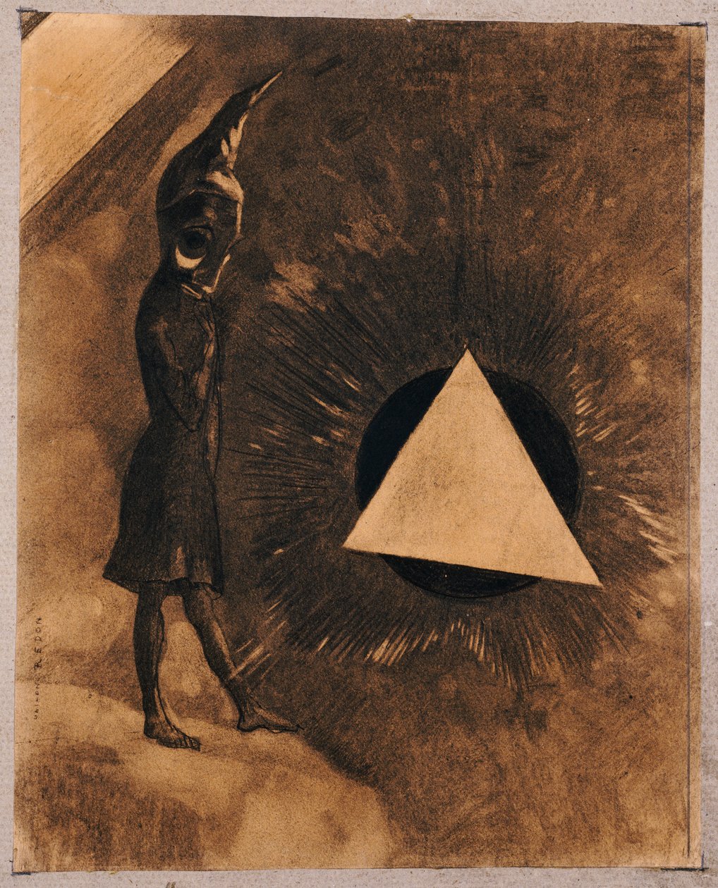 Aggodalom az abszolútumért. Filozófus, 1881 alkotó: Odilon Redon