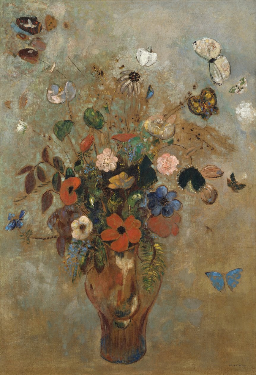 Csendélet virágokkal alkotó: Odilon Redon