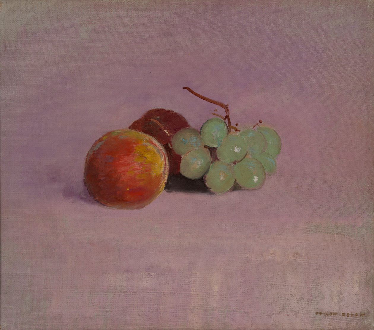 Csendélet gyümölccsel alkotó: Odilon Redon