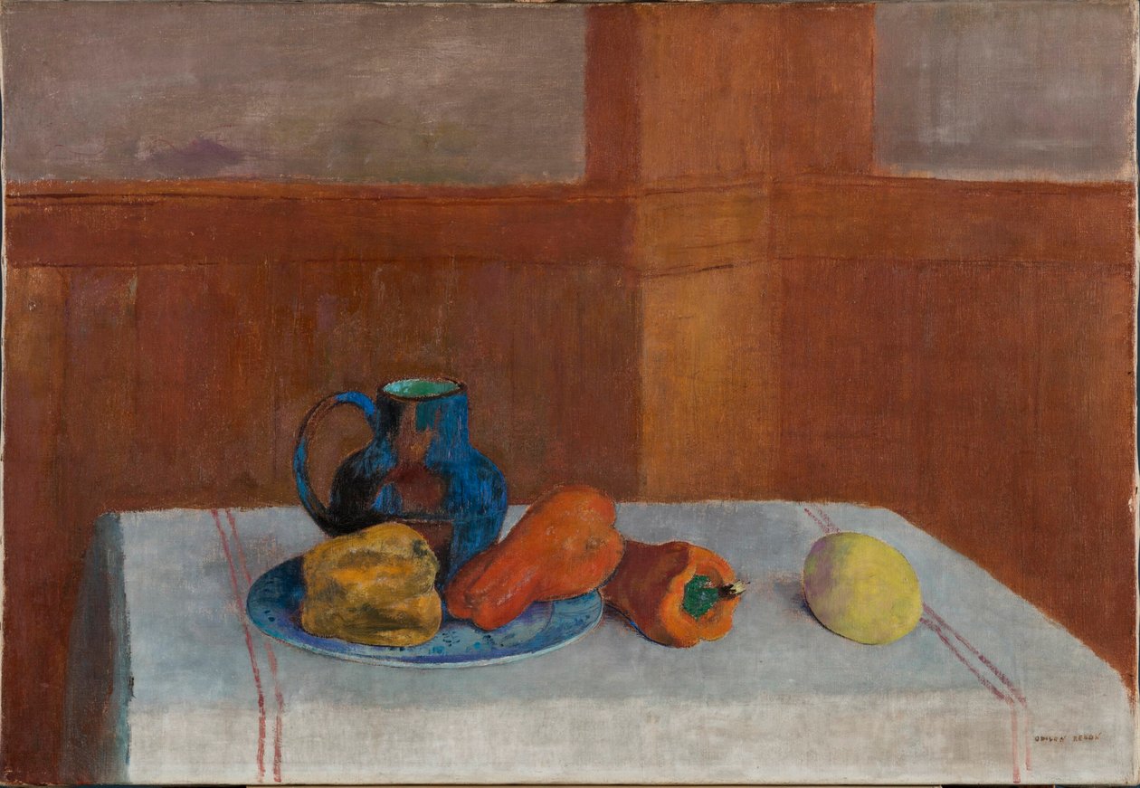 Csendélet, 1901 körül. alkotó: Odilon Redon