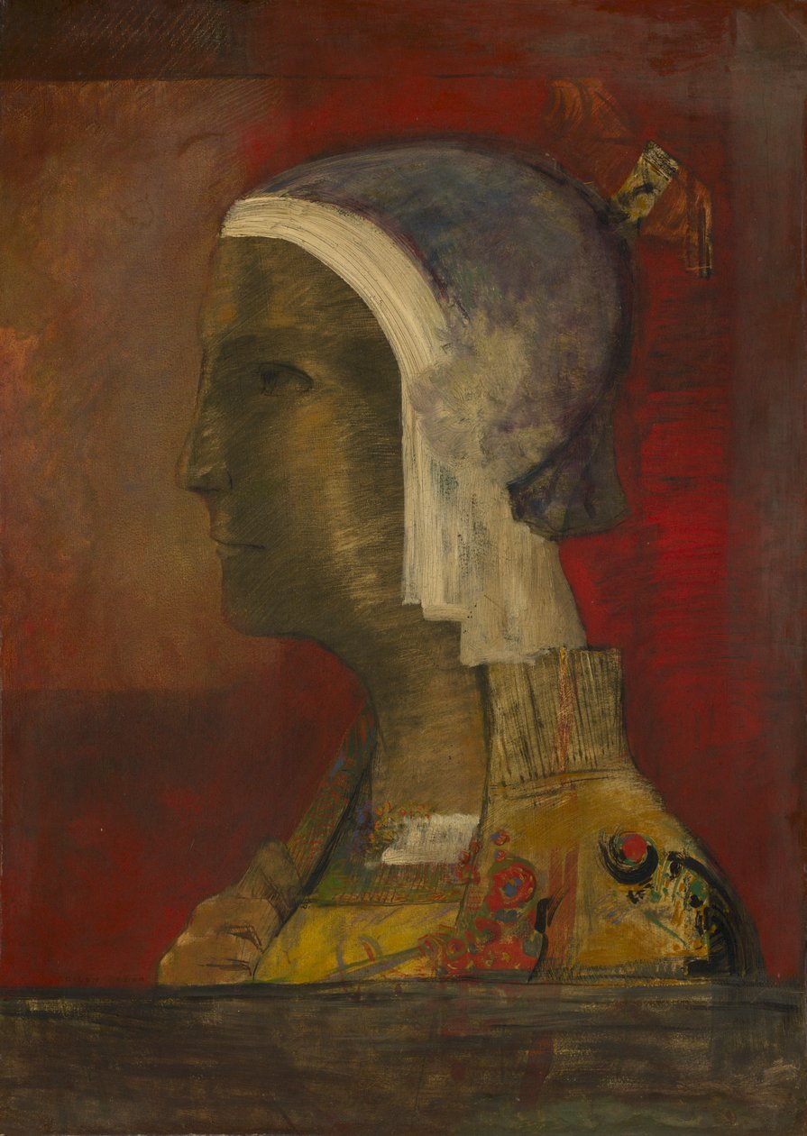 Szimbolikus fej, c. 1890. alkotó: Odilon Redon