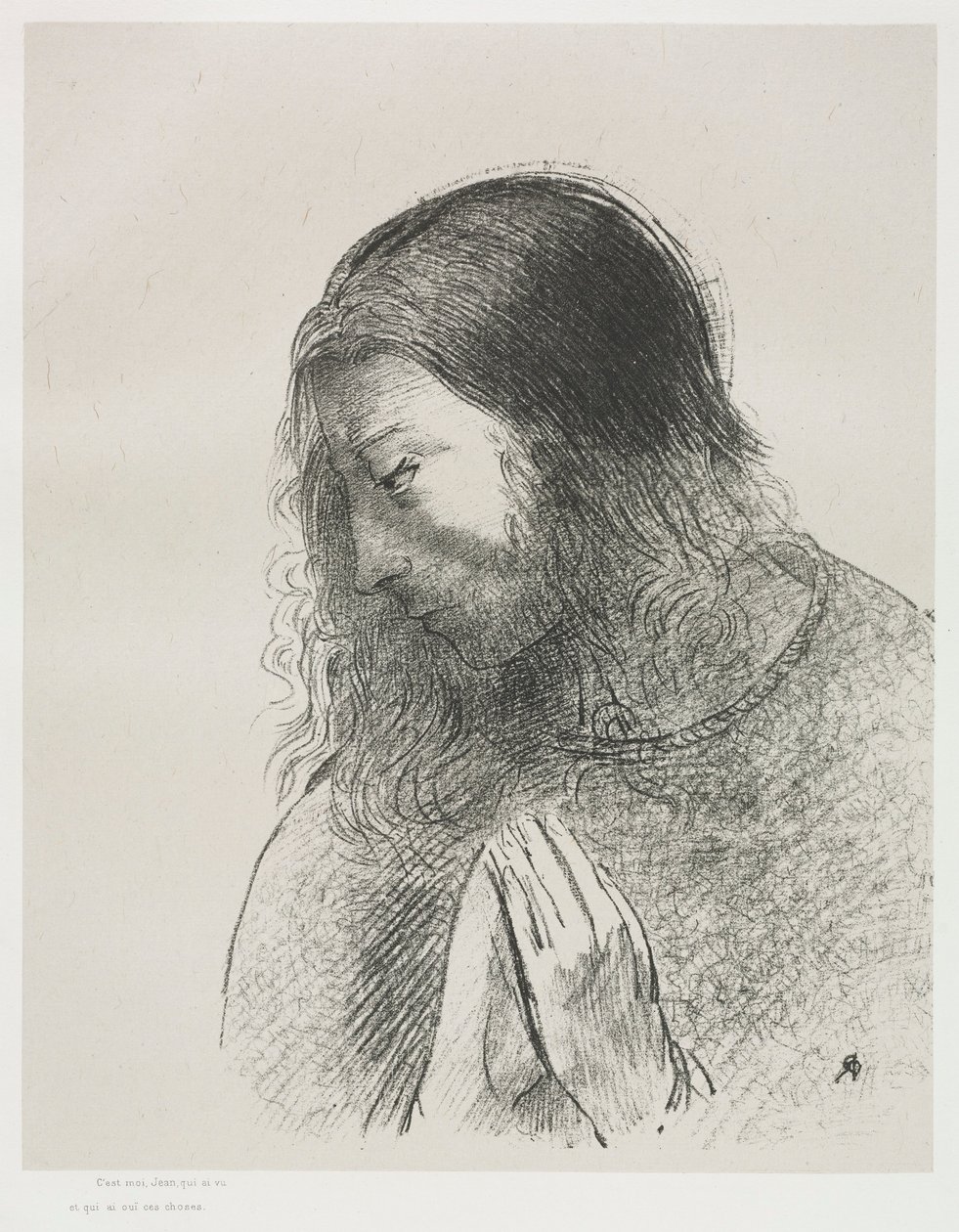 Szent János apokalipszise: És én, János láttam ezeket a dolgokat, és hallottam őket, 1899. alkotó: Odilon Redon