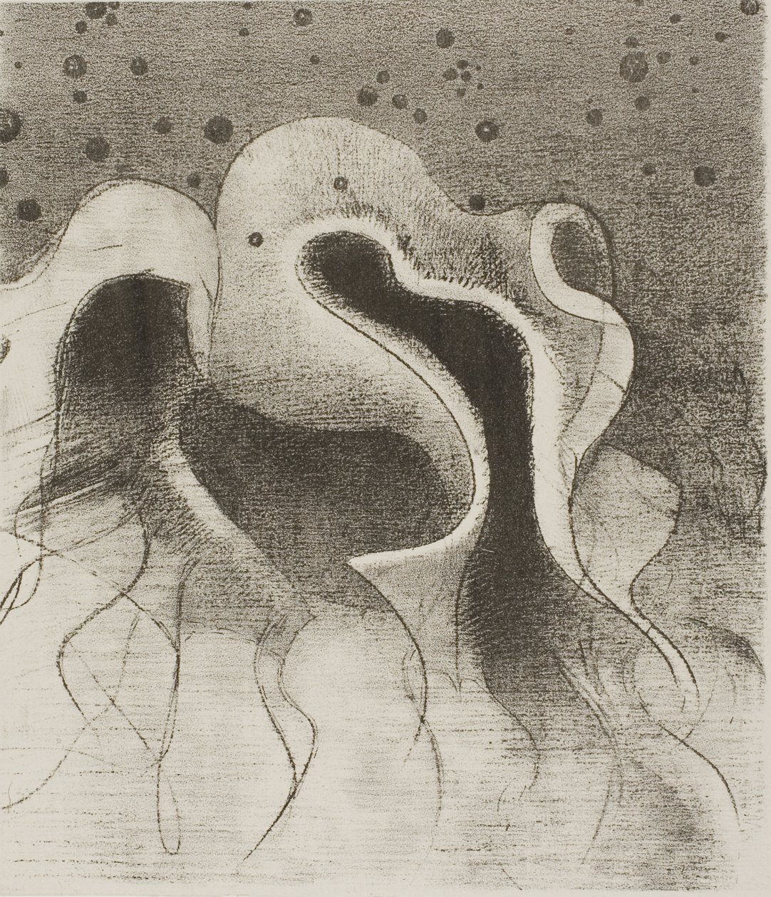 The Beasts of the Sea, Round Like Leather Bottles, 22/24-es tábla alkotó: Odilon Redon