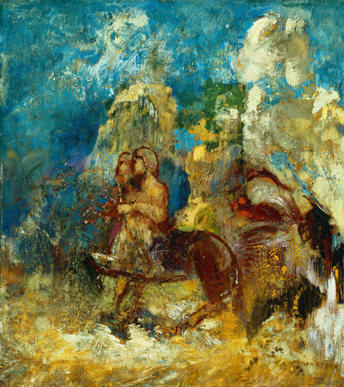 A kentaur; A kentaur, 1910 körül alkotó: Odilon Redon
