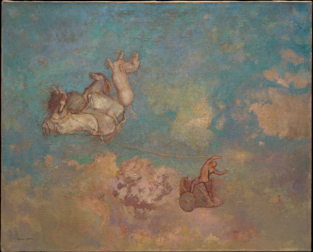 Der Wagen des Apollo alkotó: Odilon Redon