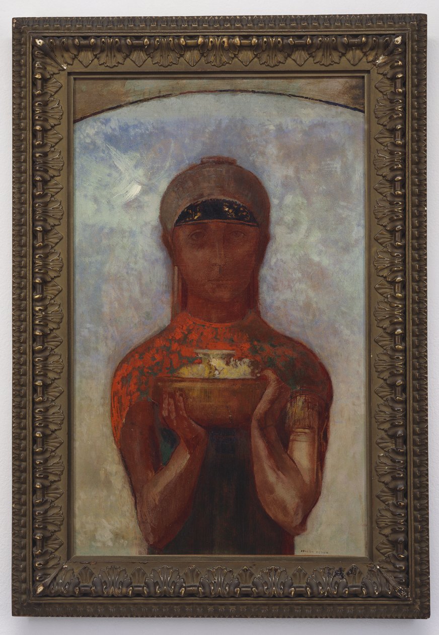 The Cup of Mystery, vagy Sibyl, 1890 körül alkotó: Odilon Redon