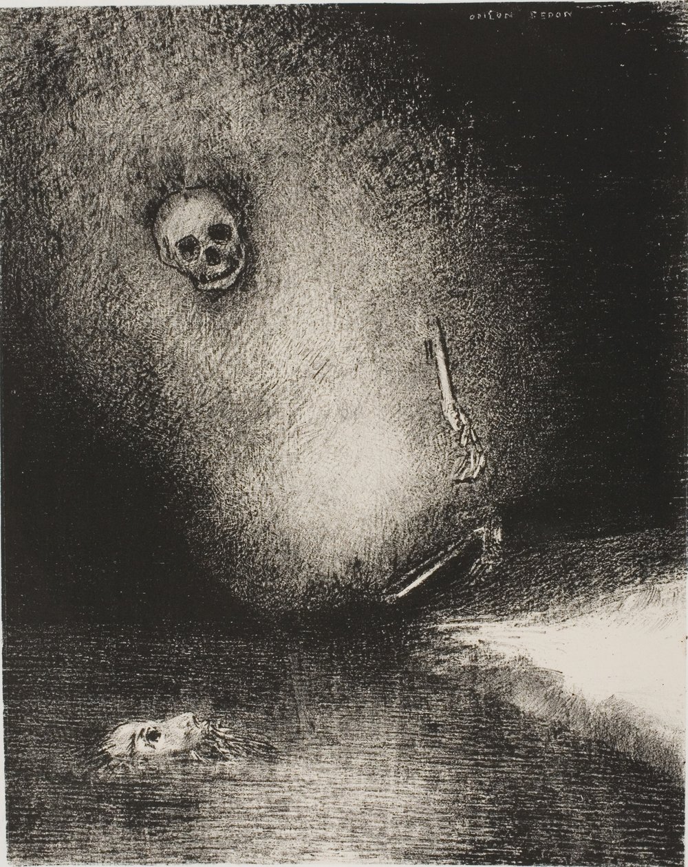 Az álom halállal végződött, az esküdtből alkotó: Odilon Redon