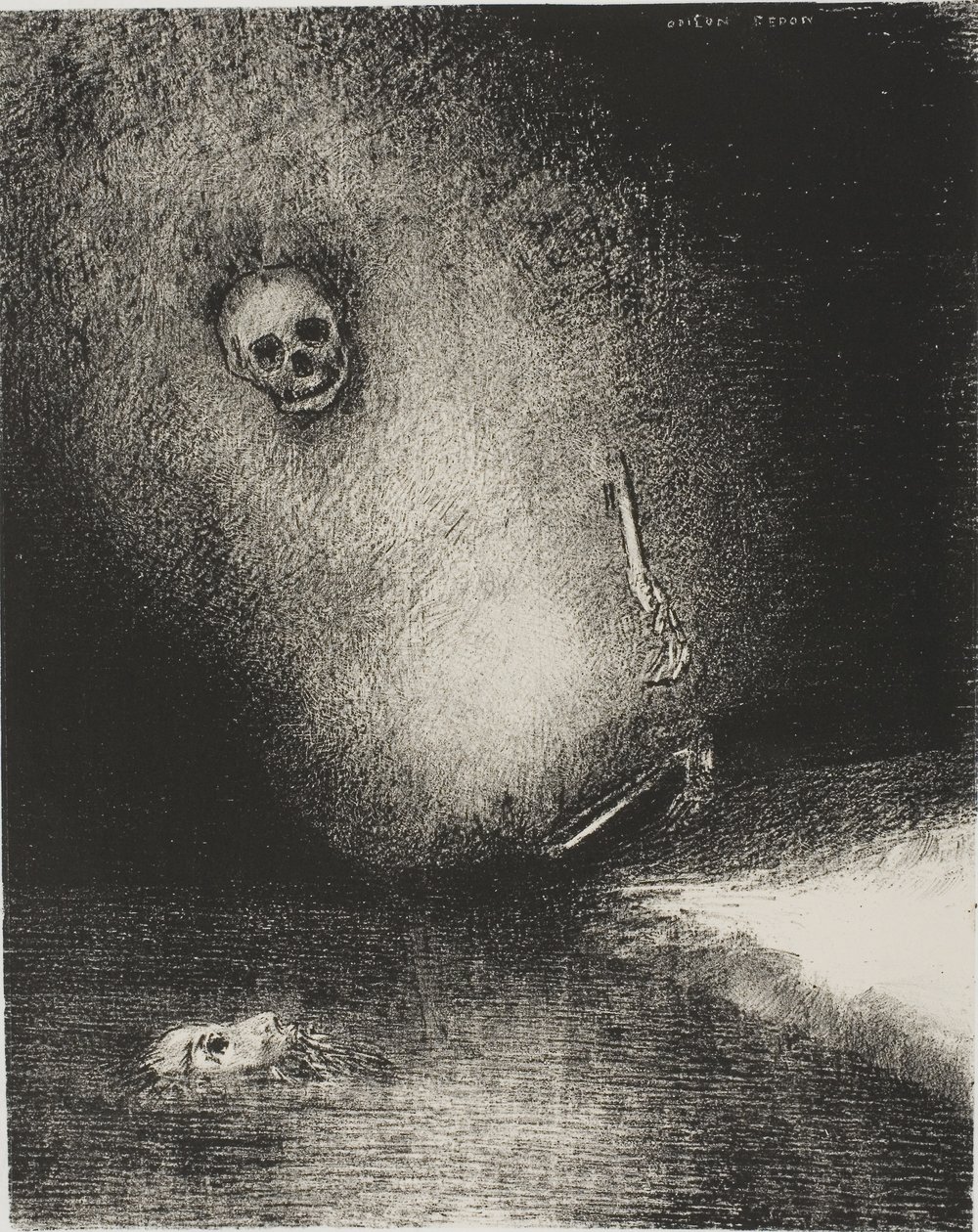 Az álom halállal végződött, az esküdtből alkotó: Odilon Redon