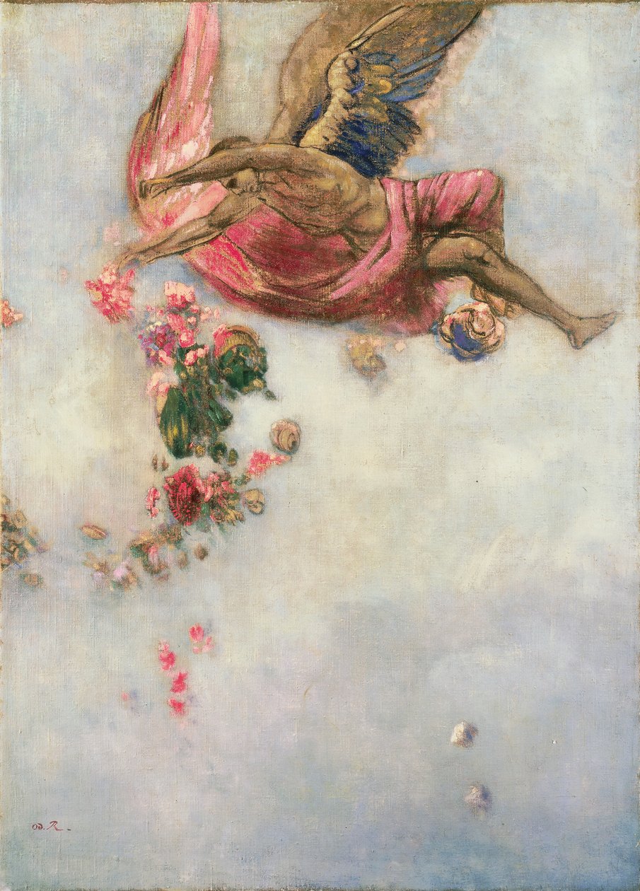 Ikarosz bukása alkotó: Odilon Redon
