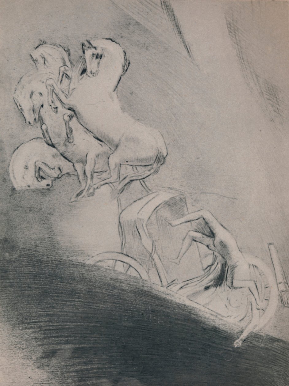 Phaeton bukása, 19. század vége, 1946 alkotó: Odilon Redon