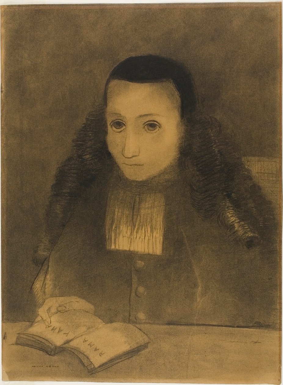 A kis apát a Rámájana olvasása alkotó: Odilon Redon