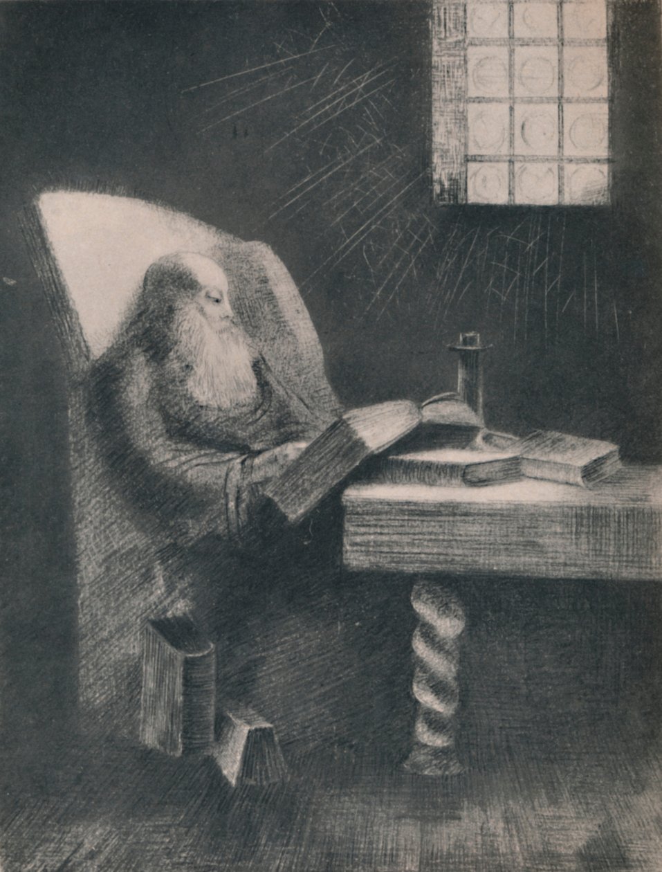 Az olvasó, 1892 körül, 1946 alkotó: Odilon Redon