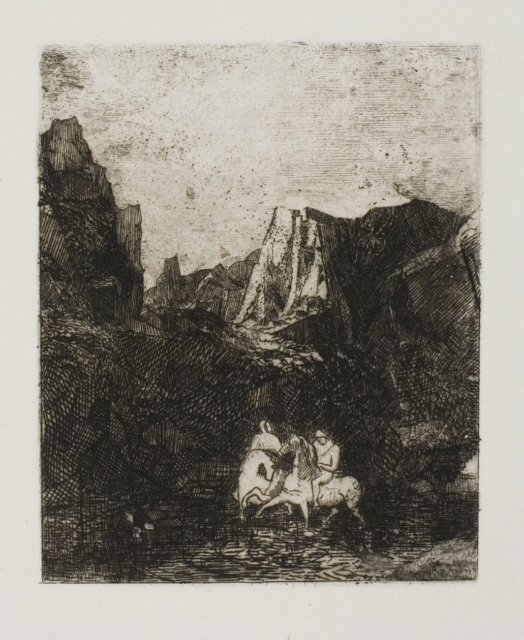 A két kis lovas alkotó: Odilon Redon