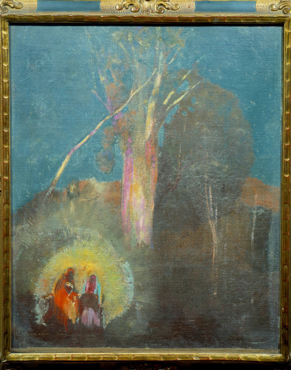 A repülés Egyiptomban Odilon Redon festménye alkotó: Odilon Redon