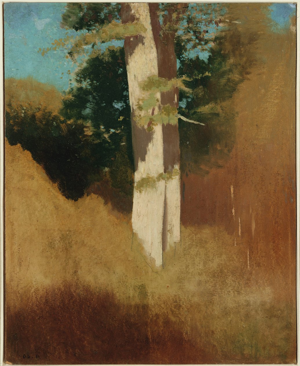 Fa kék égbolttal alkotó: Odilon Redon