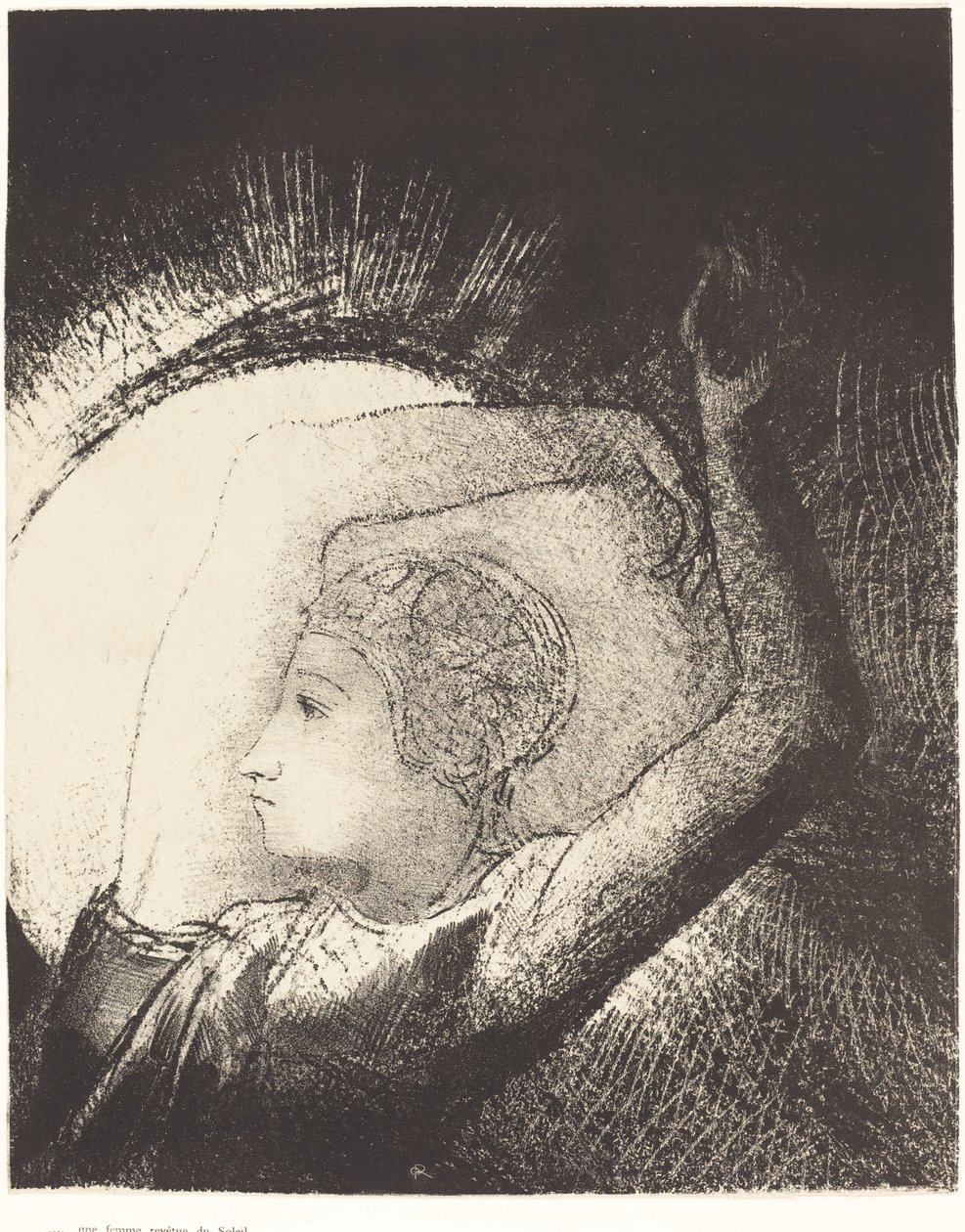 Napba öltözött nő alkotó: Odilon Redon