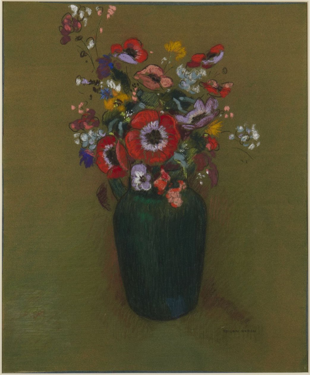 Virágos váza alkotó: Odilon Redon
