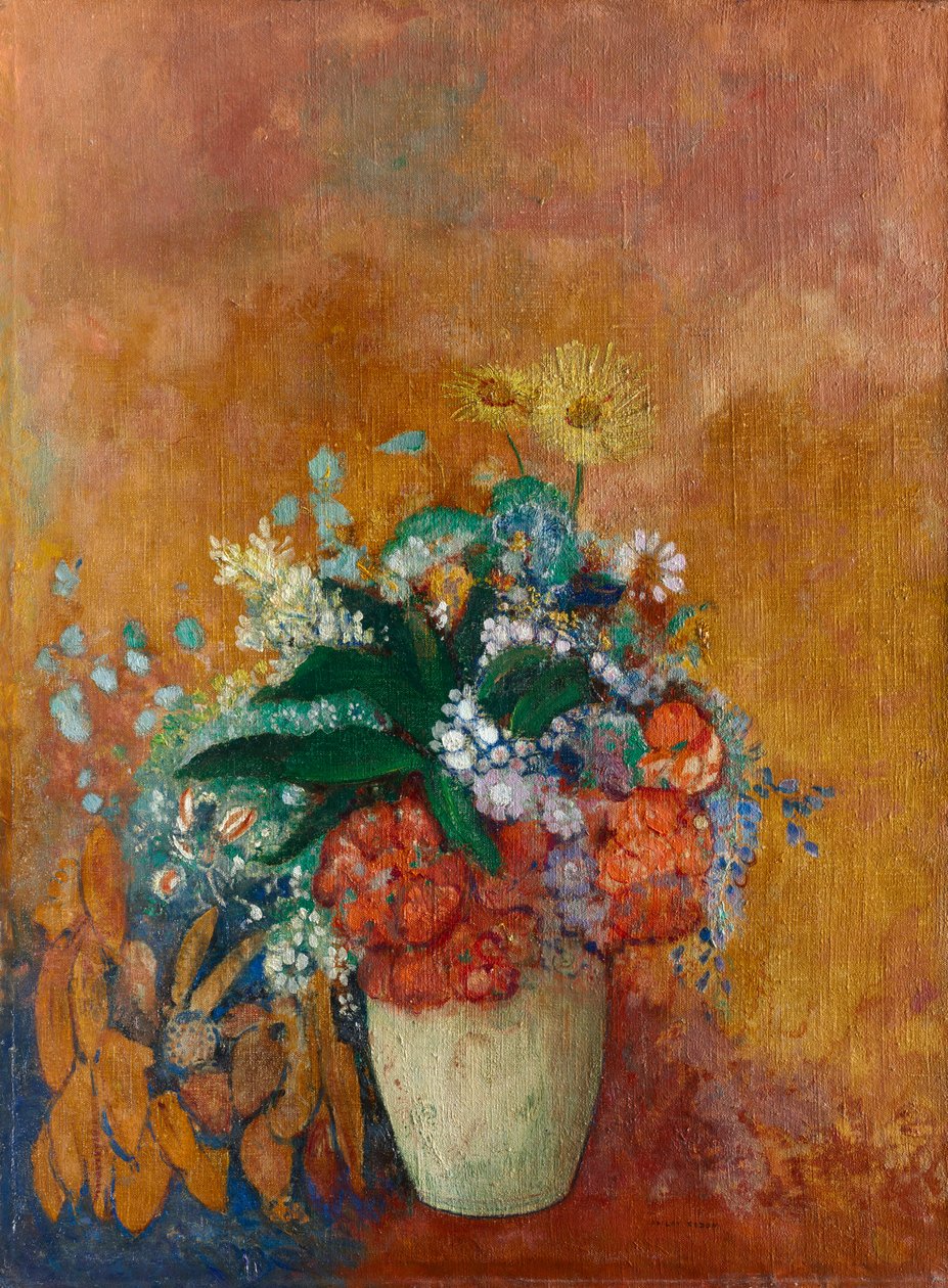 Virágváza, c. 1905. alkotó: Odilon Redon