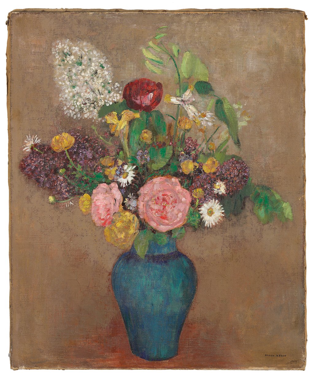 Váza virágokkal alkotó: Odilon Redon