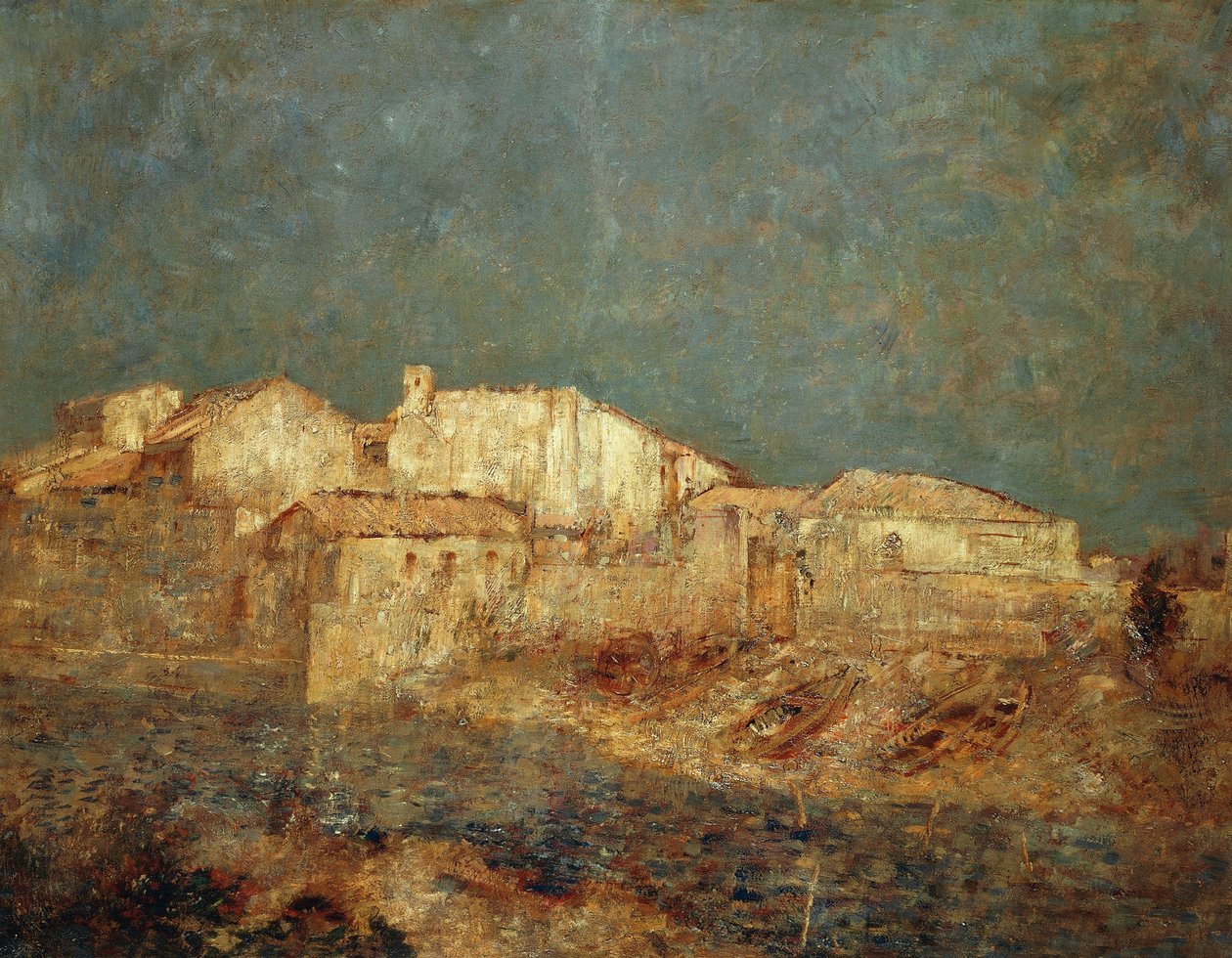 Velencei táj vagy velencei halászati negyed alkotó: Odilon Redon