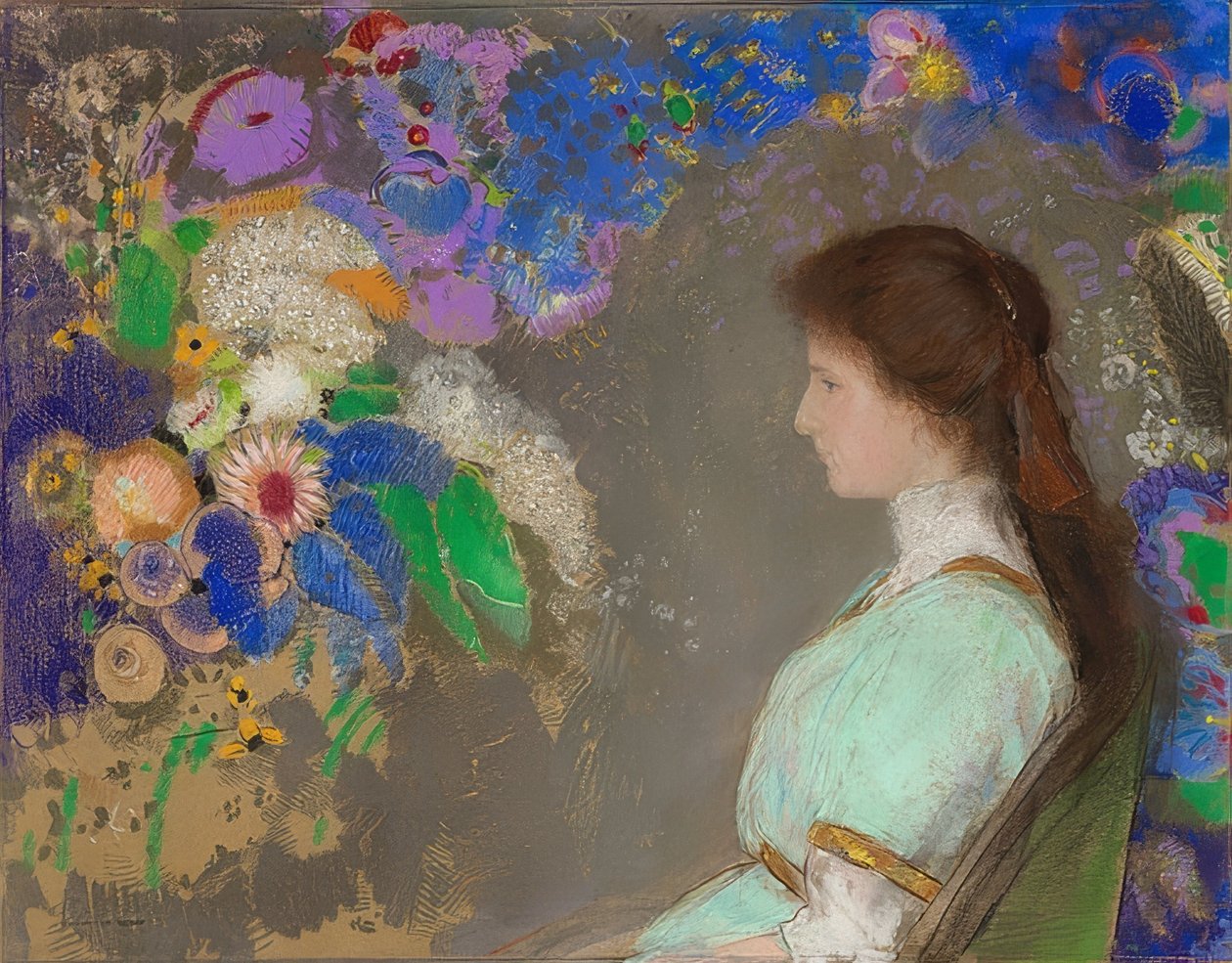 Violette Heymann. 1910 alkotó: Odilon Redon