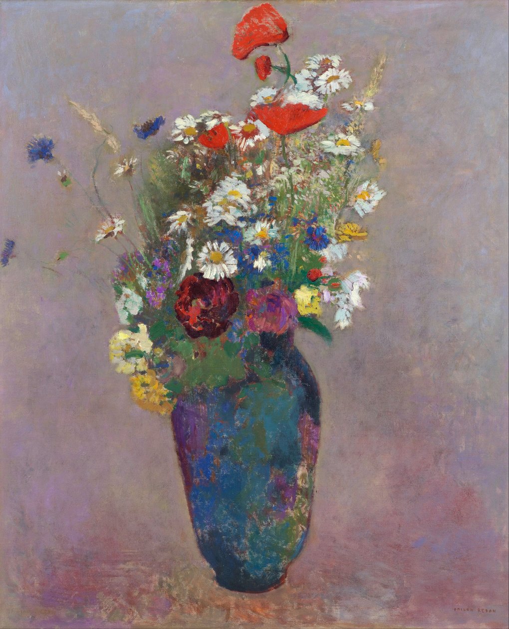 Vízió: Redon, Odilon (1840-1916) váza virágokkal alkotó: Odilon Redon
