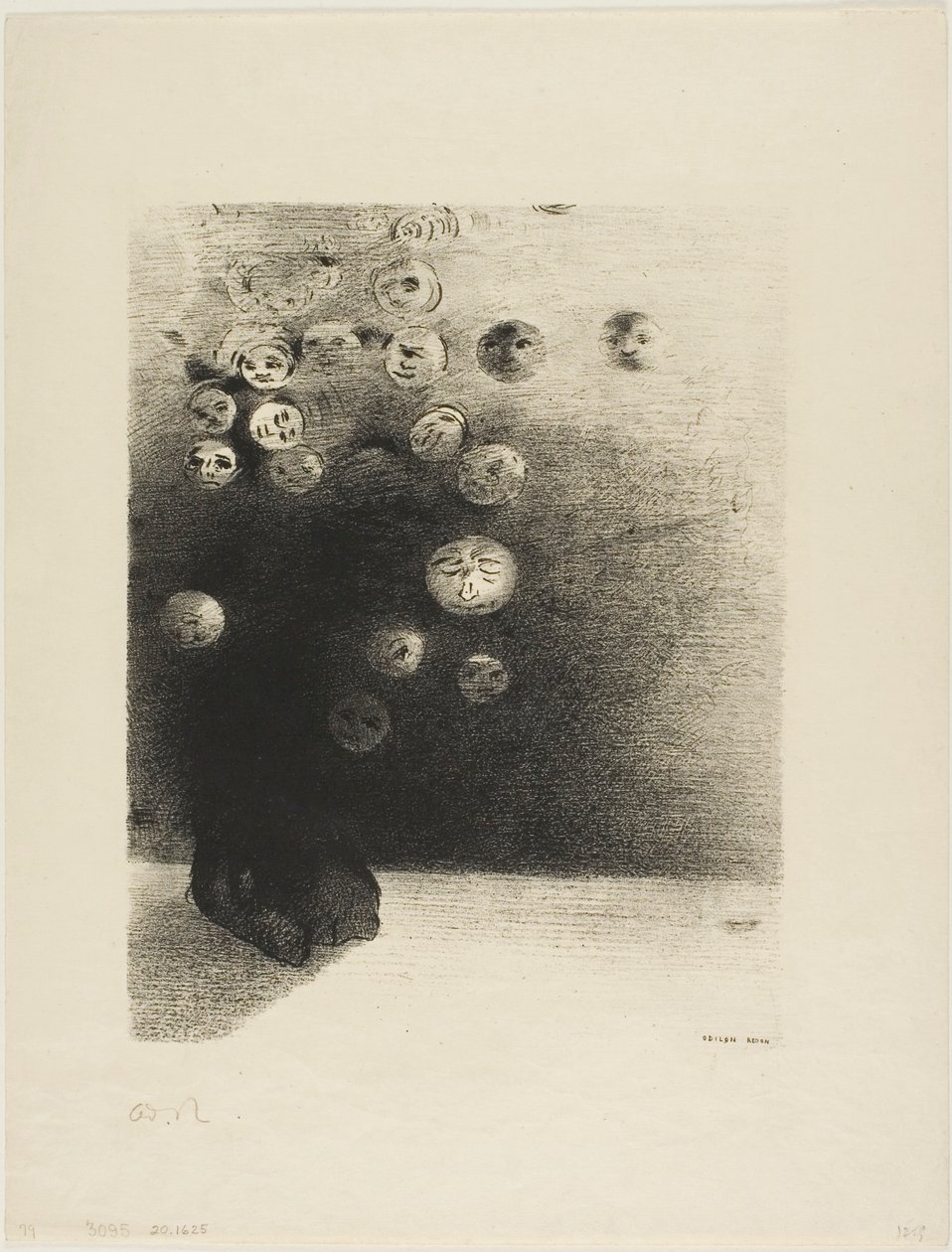 Miért ne létezhetne egy láthatatlan világ..., 6. tábla Edmond Picard Le Jure című művéből. alkotó: Odilon Redon