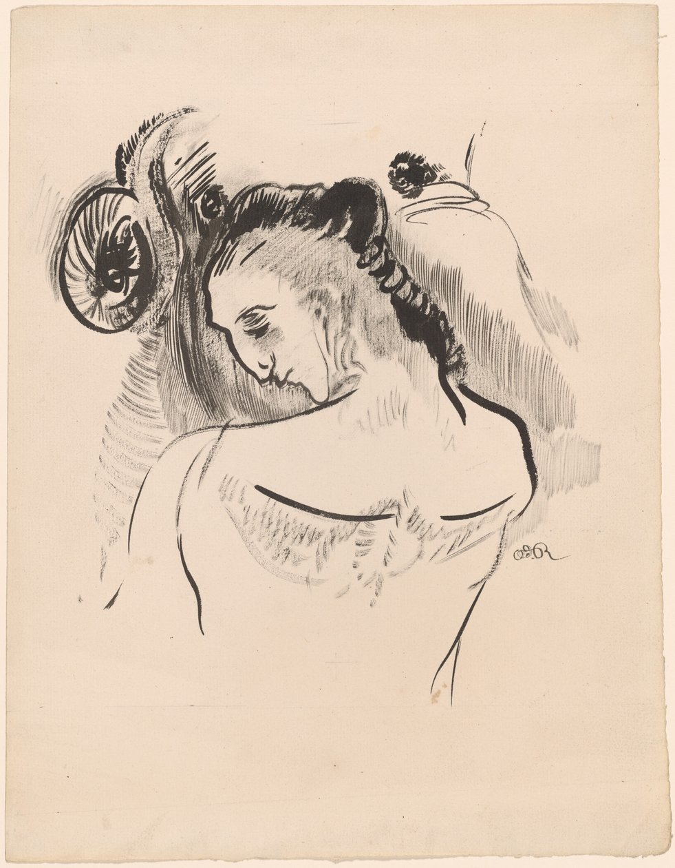 Fiatal férfi alkotó: Odilon Redon