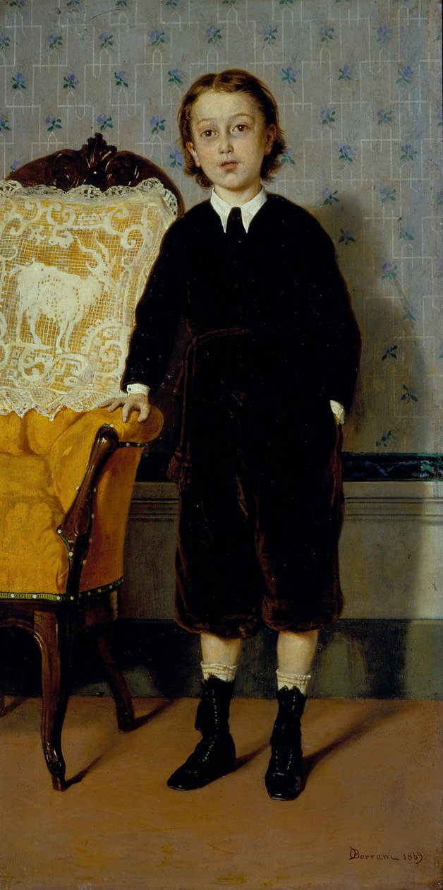 Egy gyermek portréja alkotó: Odoardo Borrani