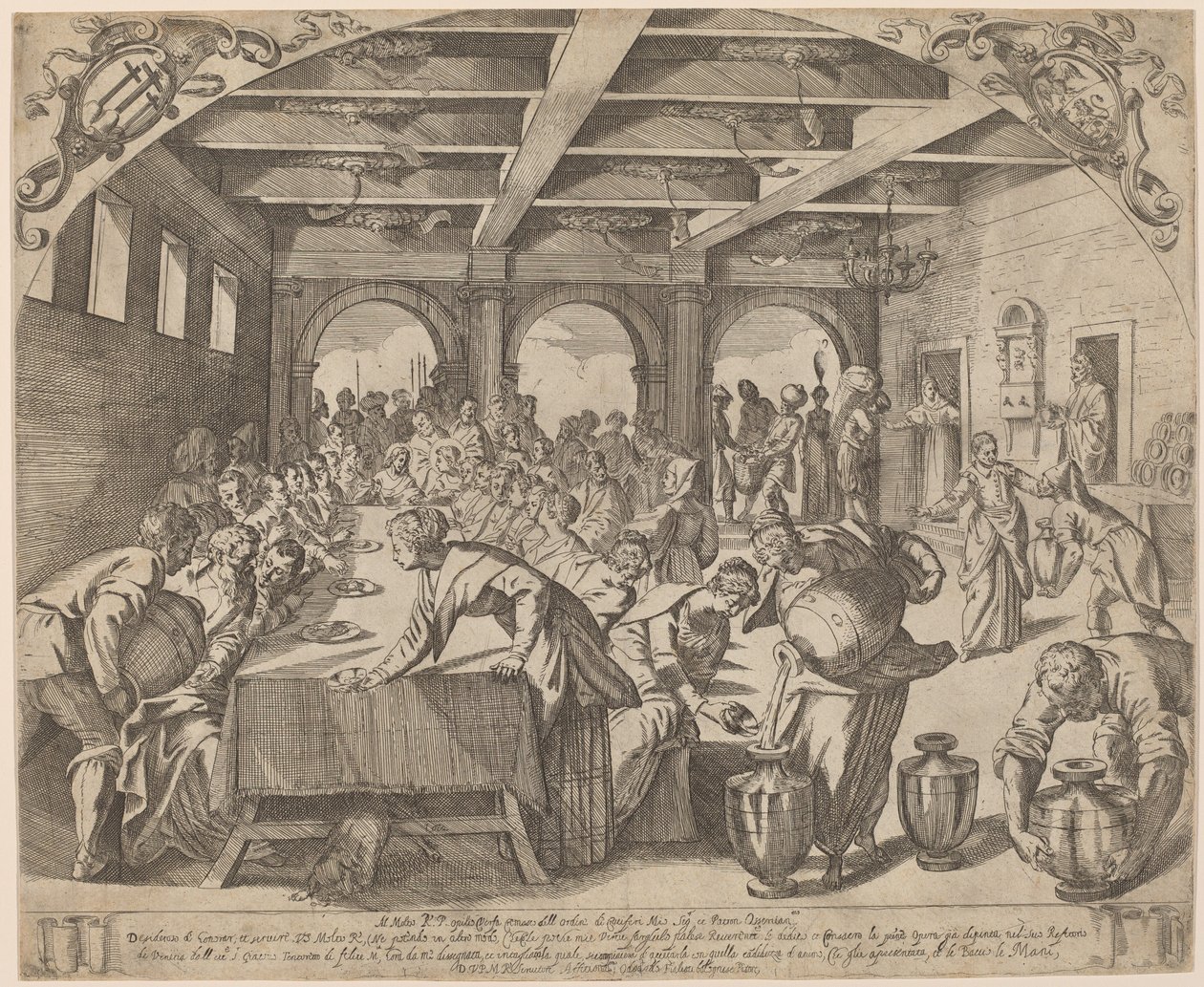 Házasság Kánában alkotó: Odoardo Fialetti after Jacopo Tintoretto
