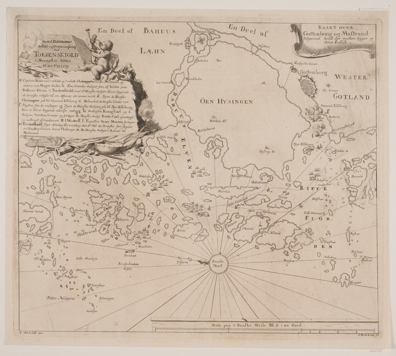 Az öreg Elfborg támadása Tordenskjoldnál 1719-ben alkotó: Odvardt Helmoldt de Lode