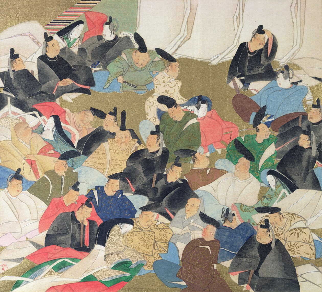 Harminchat költő, illusztráció a Kokka folyóiratból, 1904-5 alkotó: Ogata Korin