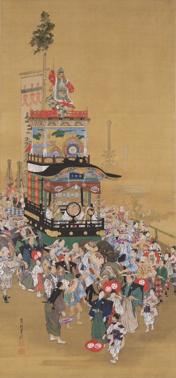 Das Sannō-Festival in Edo alkotó: Ogata Gekko