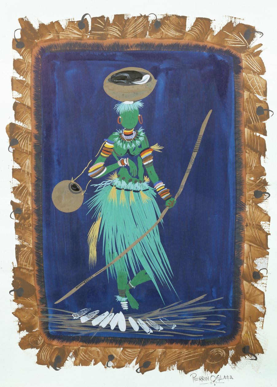 In Pursuit, 2008 (akril és gouache papíron) alkotó: Oglafa Ebitari Perrin