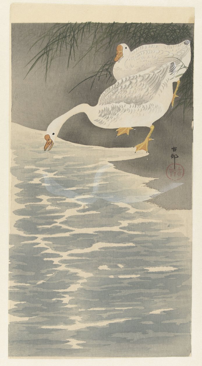 Liba a parton alkotó: Ohara Koson