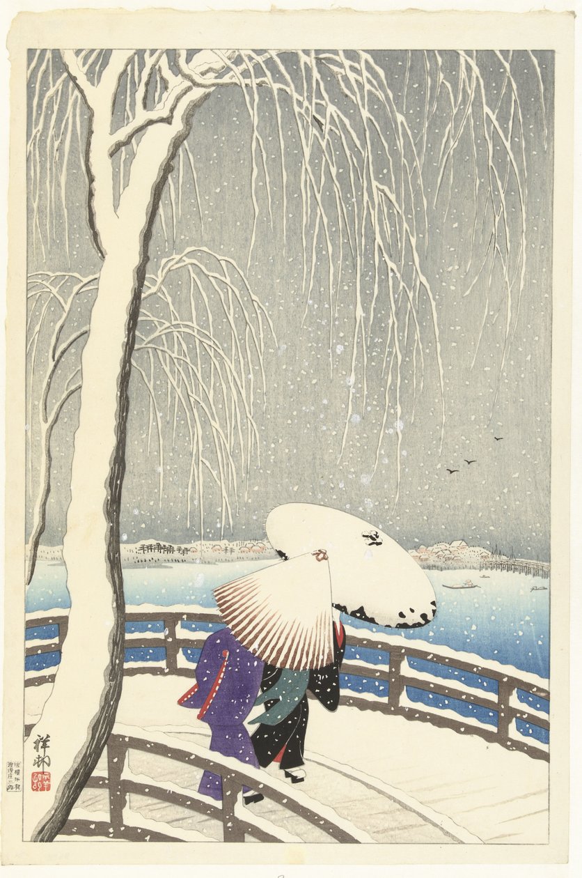 A hóban Yanagibashin alkotó: Ohara Koson